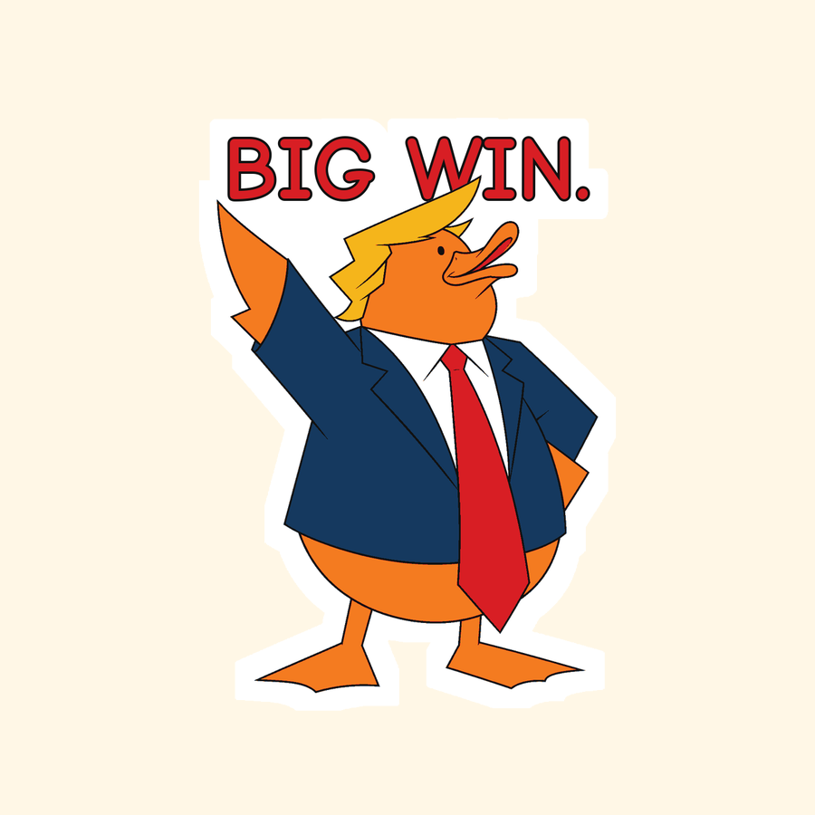 Preview of Big Win. Die-Cut Sticker