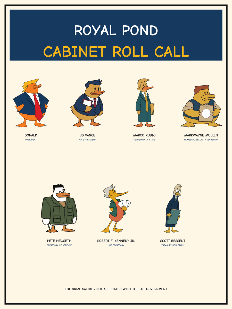 Preview of Royal Pond Cabinet Roll Call Print