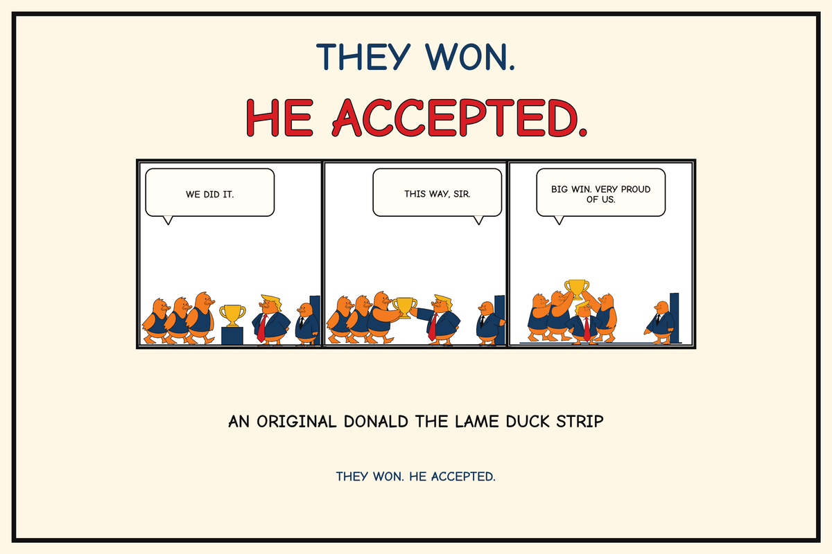 Preview of They Won. He Accepted. Archival Print