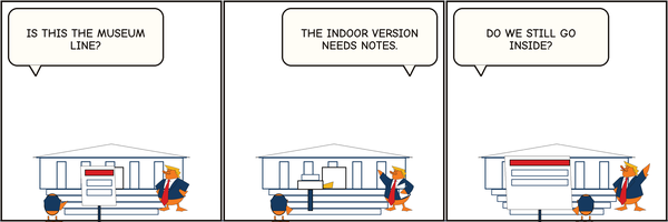 Thumbnail for The Exhibit Starts Outside.