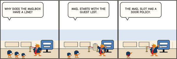 Thumbnail for The Mail Slot Needs a Bouncer.
