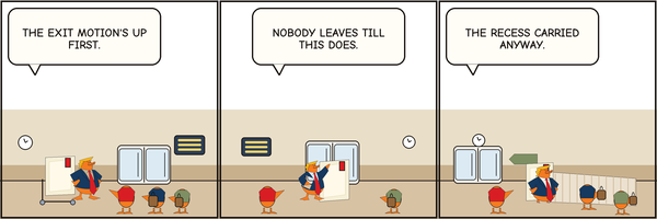 Thumbnail for The Exit Motion Carried First.