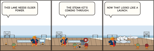 Thumbnail for The Carrier Went Back to Steam.