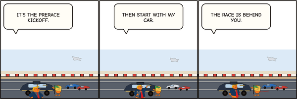 Thumbnail for The Starting Grid Got a Motorcade.